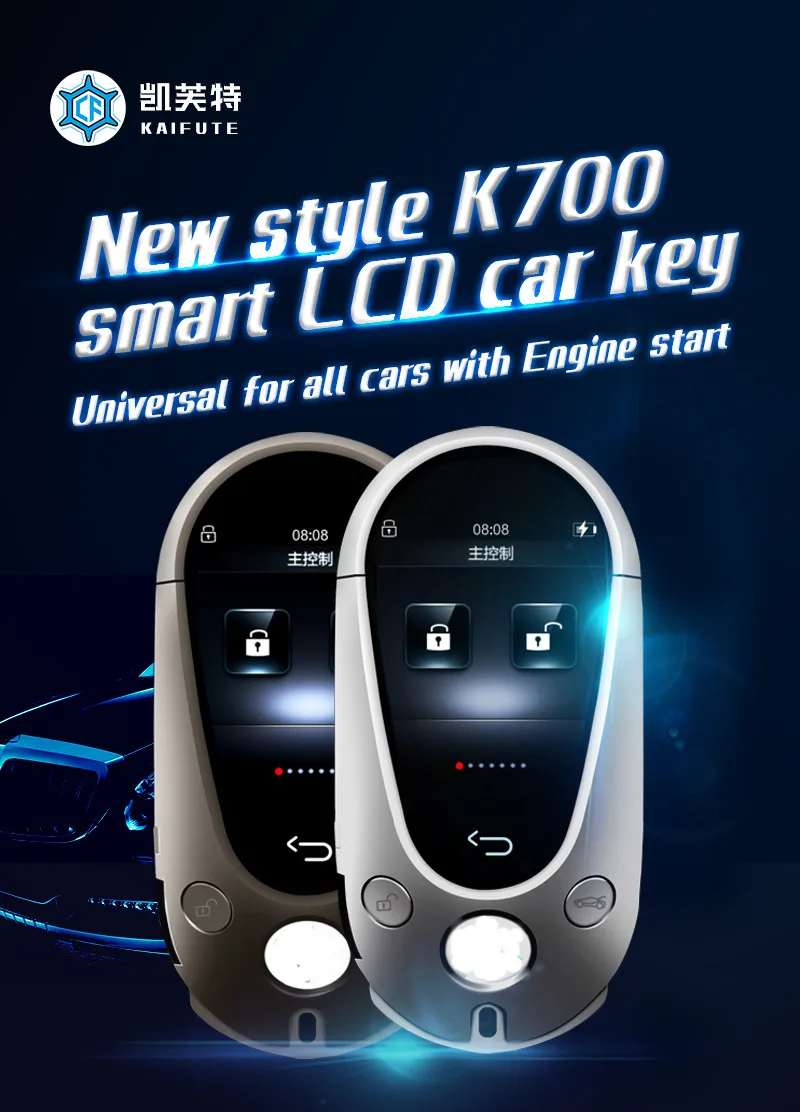 Universal wireless LCD touch screen  car auto remote control key K911with fashion appearance