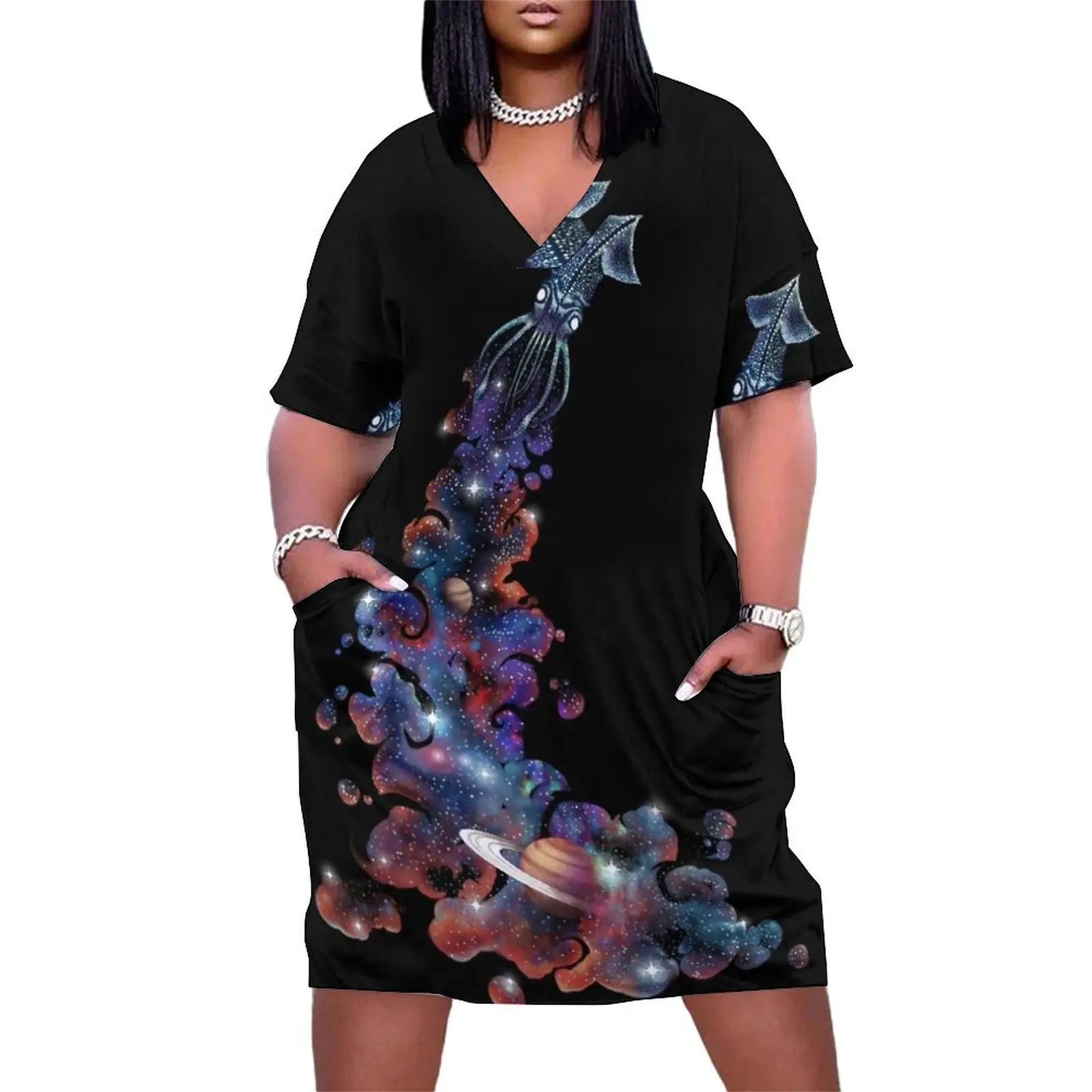 

Cosmic INK Loose Pocket Dress summer dresses for women 2024 Clothing dress summer