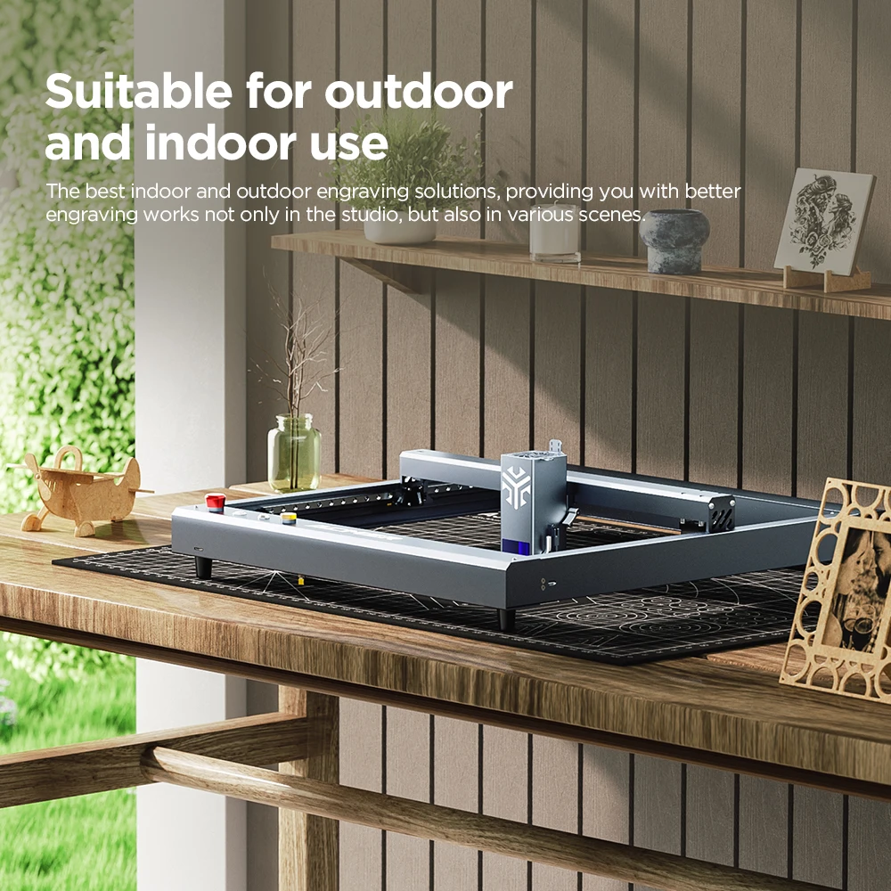 ACMER P2 20W lasergraveerder snijmachine Automatische Air Assist Ondersteuning APP wifi CNC CO2 Hoge snelheid lasersnijmachine Hout