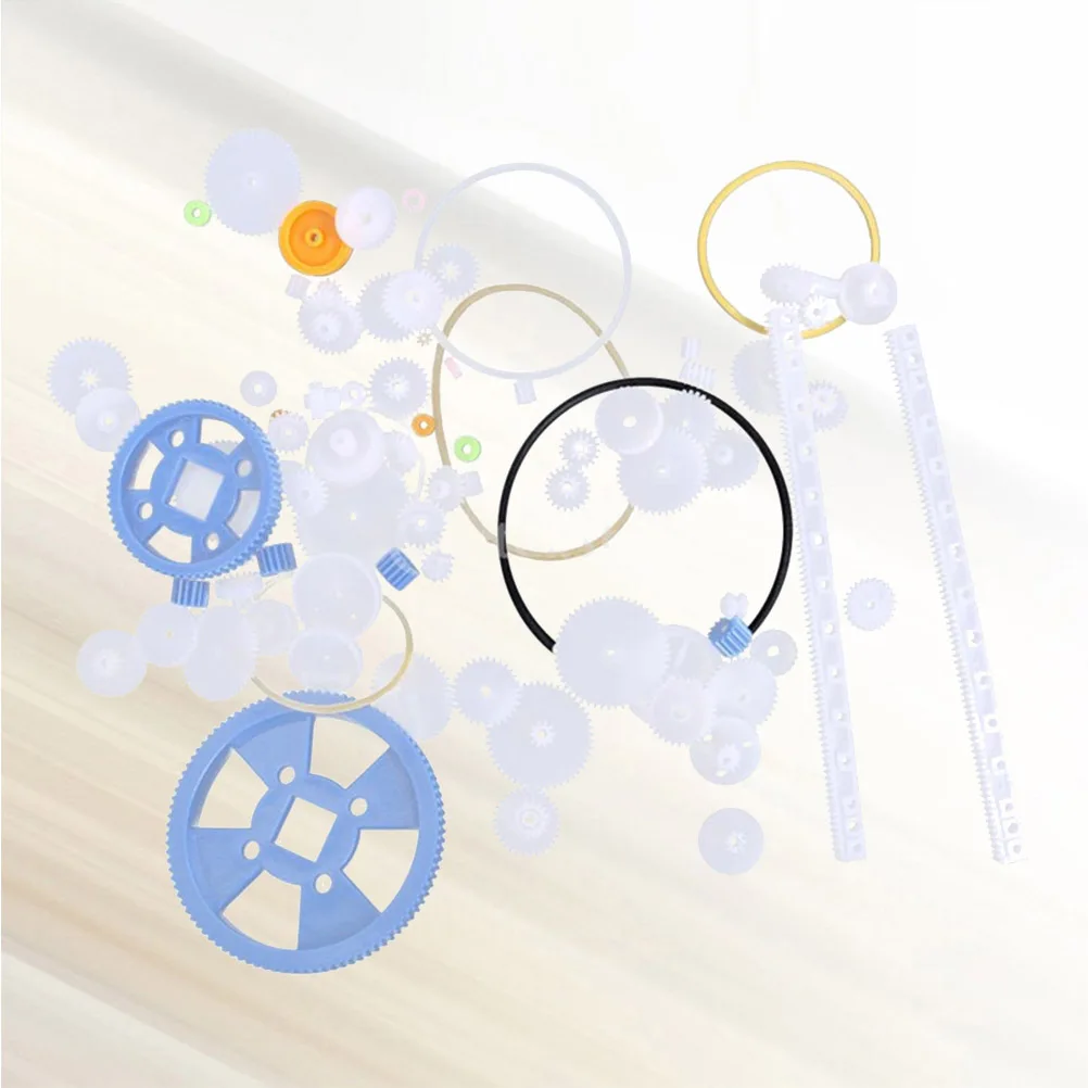 80Pcs Gear Assortment Set for DIY Science and Small Production Multiple Kinds of Gears Durable Long Service Life