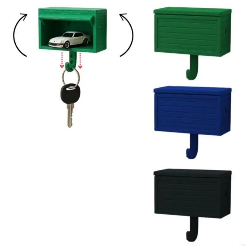 Moderne Garagentor inspirierte Schlüsselhalter Eingangsorganisator für Keys Lagerung