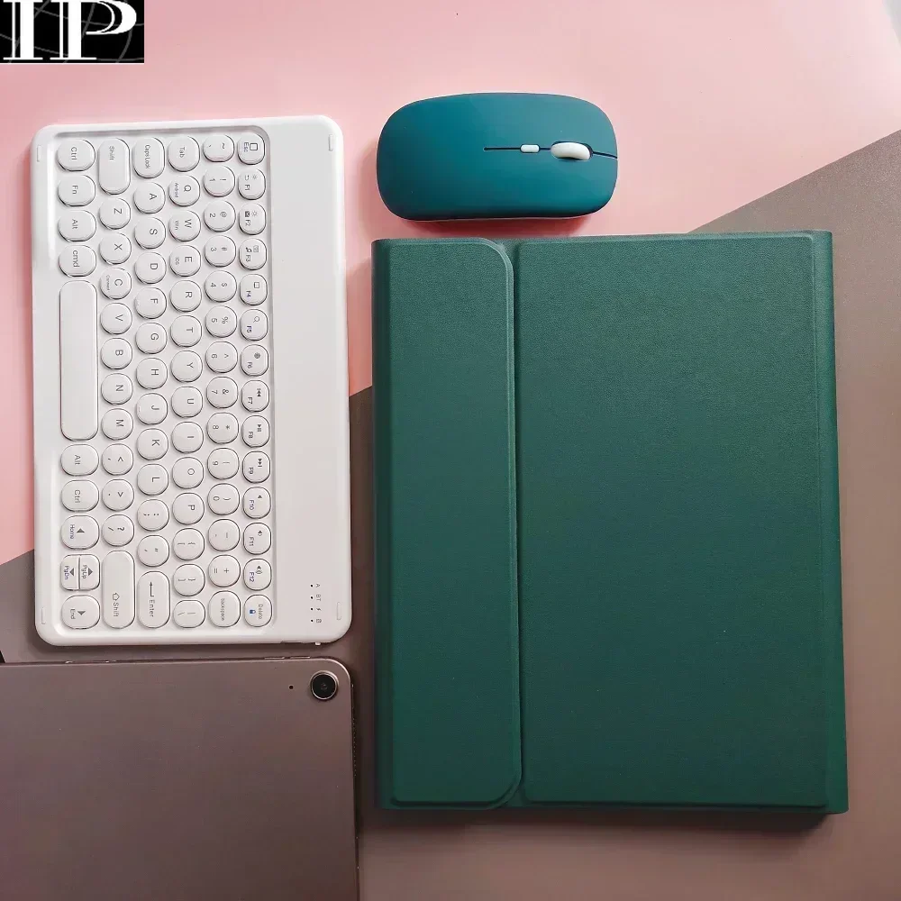 מקלדת ועכבר חינם עבור iPad Air 6 5 2022 Air 4 10.9 אינץ '10th מגנט תיק קיפול Pro 11 10.2 8 9th Air 3 כיסוי חריץ עט