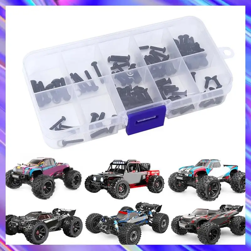 2x conjunto de parafusos sextavados de metal para 1/14 1/16 mjx h14bm 14209 14210 h16 16207 16208 16209 16210 peças de carro rc