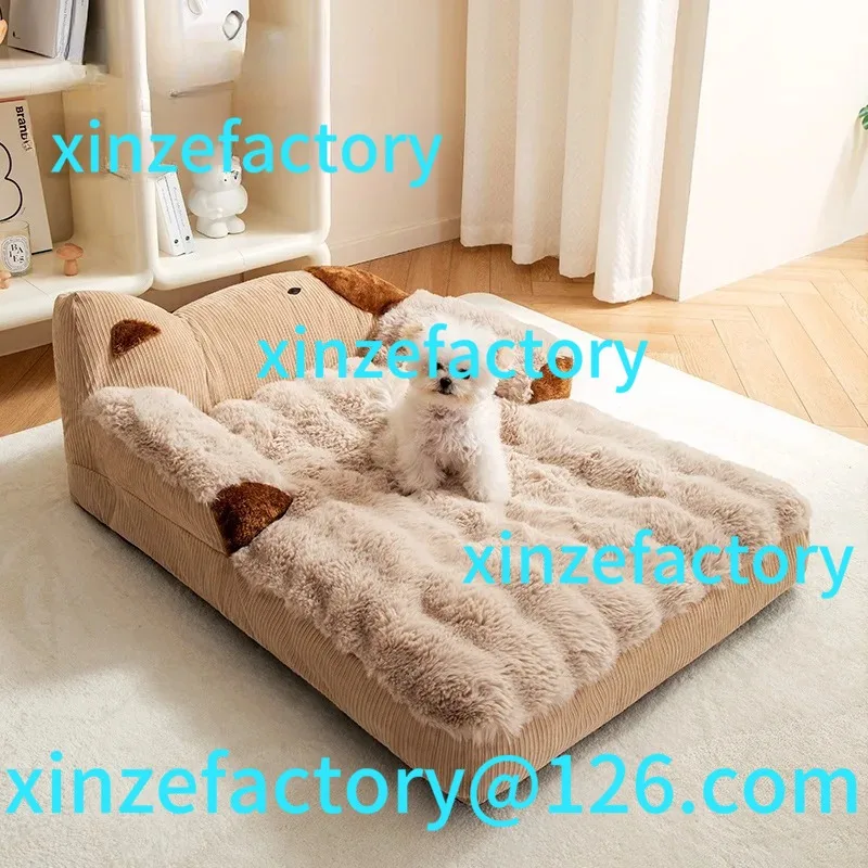 

Customizable Bed Large Sofa Big Pet Beds Dogs Baskets Supplies Mat Small Breeds