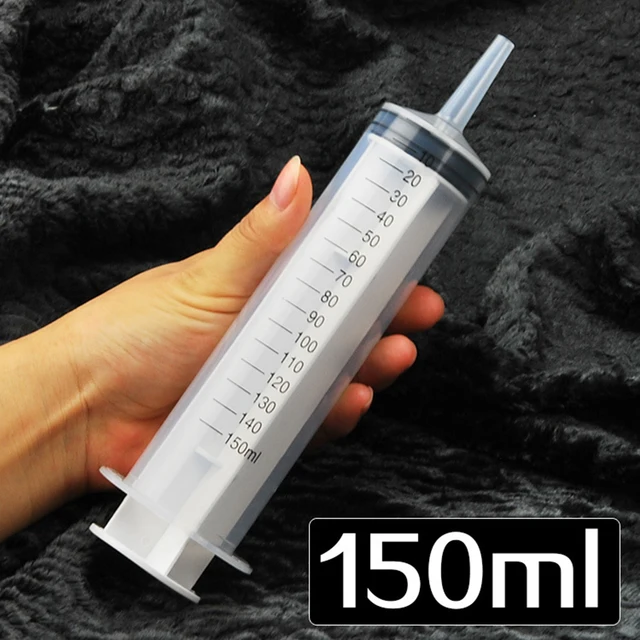 60-150ml Strzykawka pomiarowa do napełniania klejem Plastikowa strzykawka do napełniania składników odżywczych Sterylne bez igły Napełnianie do podlewania dla zwierząt