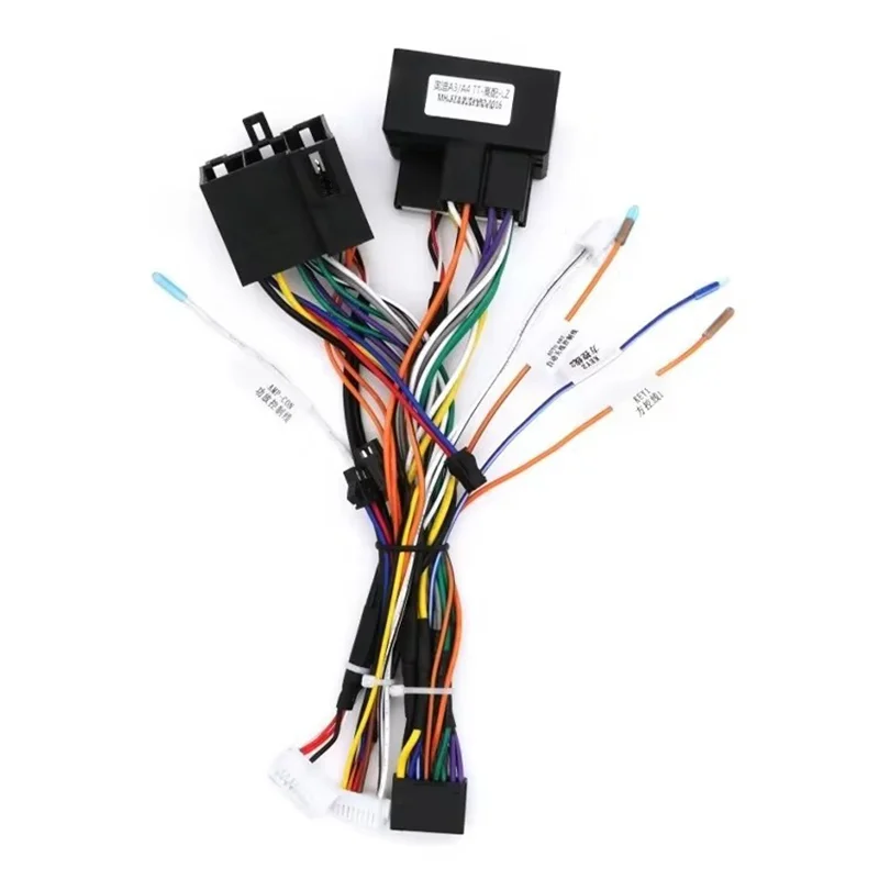 

for Audi A4 2002-2008 with Cable Wiring Harness AUDI-XB-001 16 Pin Harness Adapter Android Player Multimedia Stereo Cables