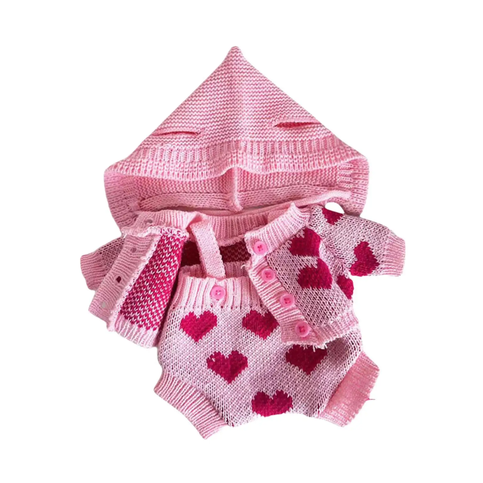 Conjunto de 2 roupas de boneca para bonecas de 38 cm com calças suspensas