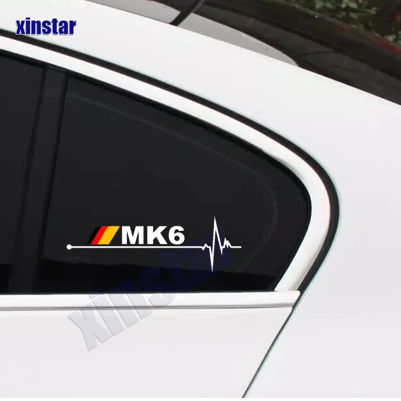 2Pcs Car Windows Sticker For Volkswagen MK1 MK2 MK3 MK4 MK5 MK6 MK7 MK8 Golf6 Golf7 Golf5