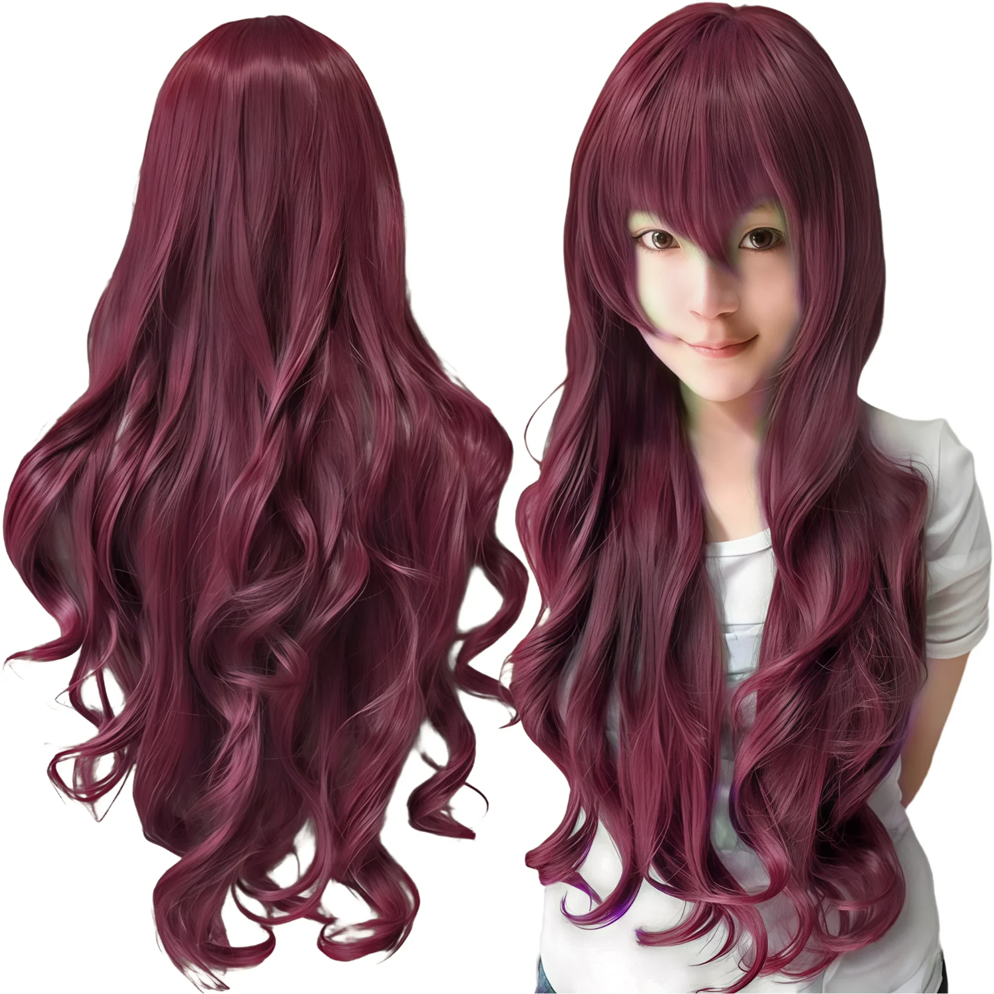 Pure White Lolita Long Curly Cosplay Wig