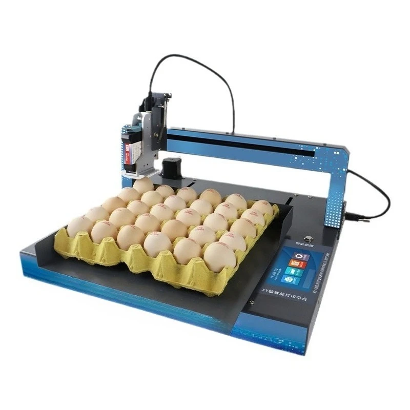 XY110 Automatic Egg Inkjet Coding Machine Printing Production Date Pattern Coding Machine