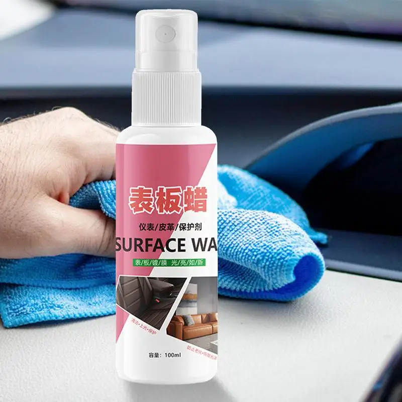 

Car Trim Restorer 100ml Auto Trim Refurbishing Agent Dust-Proof Car Dashboard Cleaner Automotive Interior Cleaner For Dashboard