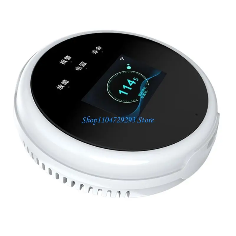 Y2GD WiFi Gas Sniffer Household Natural Gas Methane Leak Detector with Time Display Voice Warning LPG Detector for Home