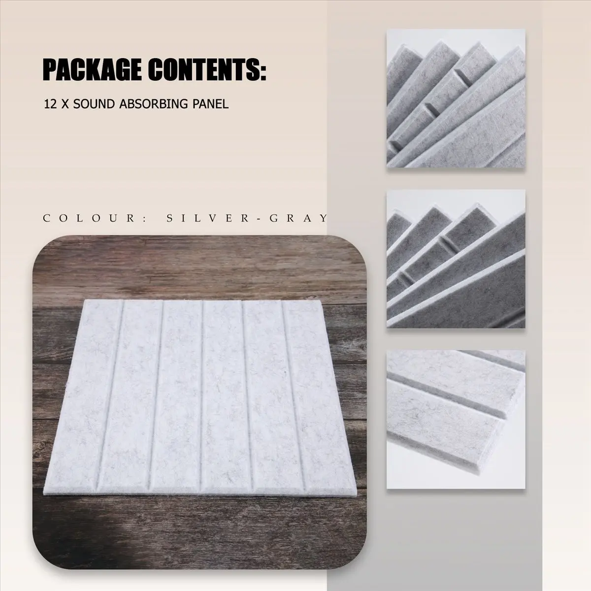 من التعلم - 12 قطعة من الألواح الممتصة للصوت، وسادات عزل الصوت، وعزل الصدى، تستخدم لتزيين الجدران والمعالجة الصوتية #4