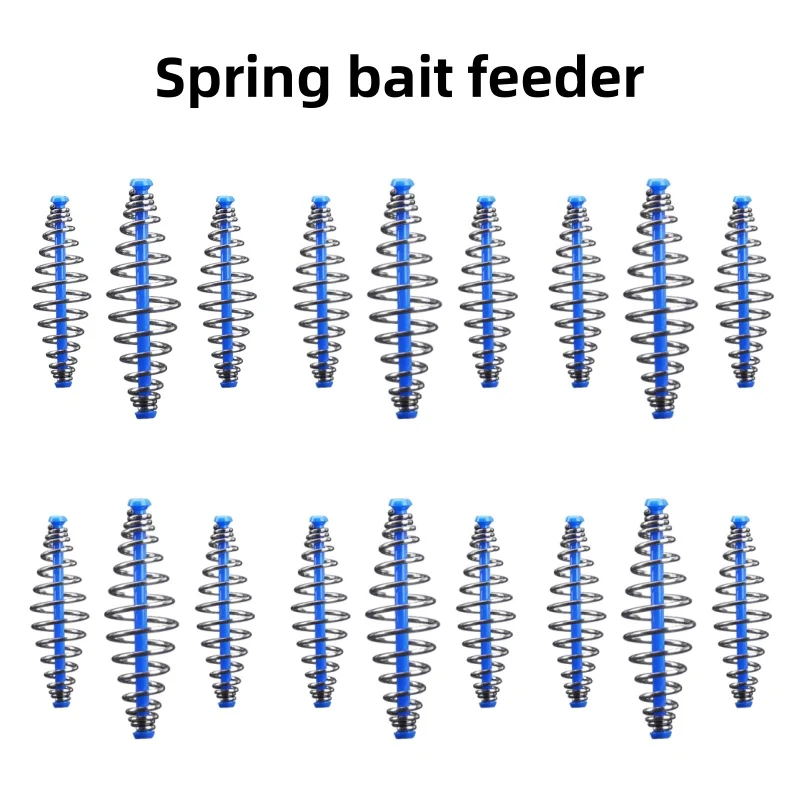 Bait Feeder Spring Strong Elasticity Lure Leader Carp Fishing Cages Holder Tackle