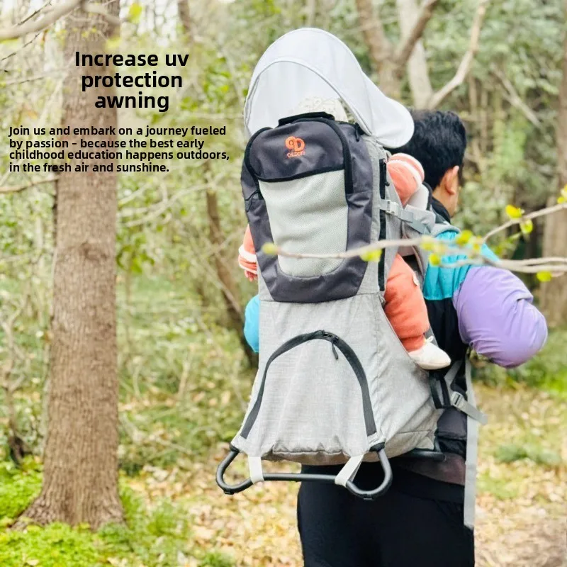 Child Shoulder Carrier Baby Saddle Toddler Hiking Backpack Baby Ankle Straps Hands Free Baby Carrier Backpack-Holds A 44.1Lb