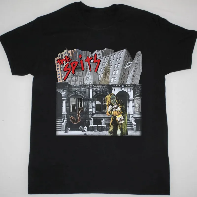 The Spits Short And Sweet Sleeve All Black Size T Shirt Qq1177