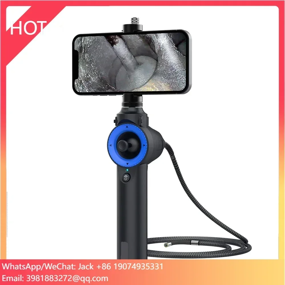 360 Degree Joystick Rotation USB Borescope Snaked Inspection Camera with 6mm Diameter Lens Mini Endoscope