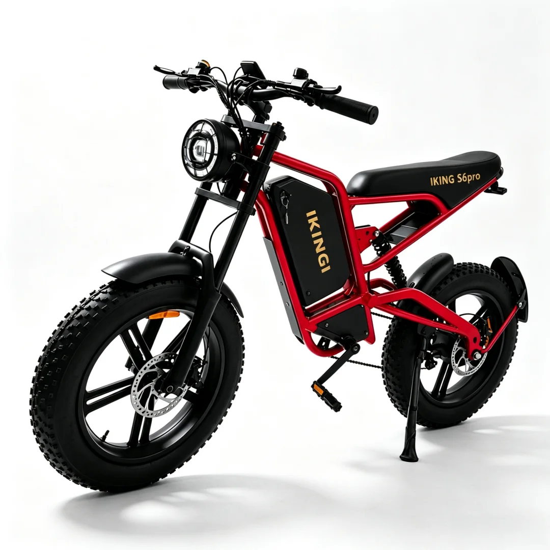 Off‑Road Ebike 1500W Peak Motor 60V 22Ah Battery 50Miles Assist Range 3 Riding Modes 7‑Speed 20 Inch Fat Tire Electric Bike for Men Women