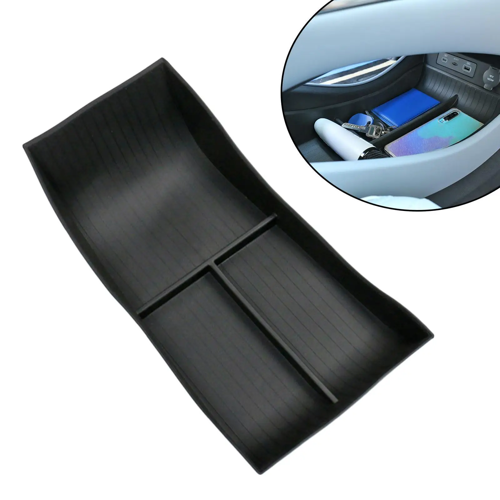 Caja de almacenamiento Central de coche para consola Central BYD Seal, bandeja de capa inferior, organizador, accesorios de orden
