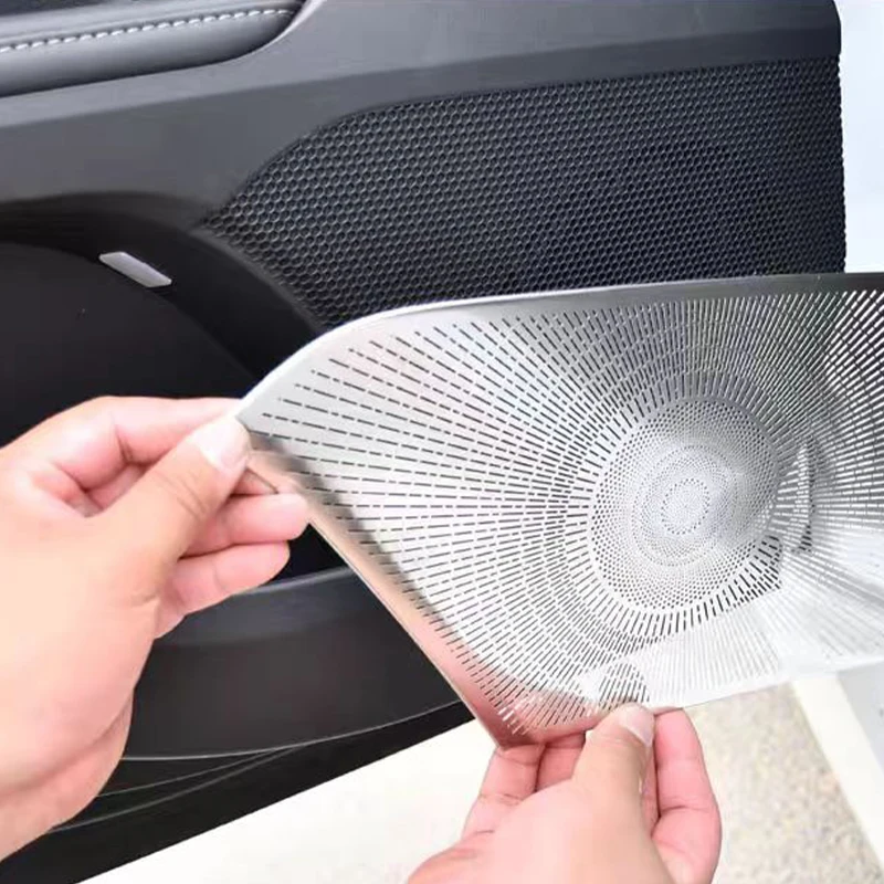 For Toyota Camry XV80 2024 interior modification Stainless steel door horn cover Rear door horn cover Dust protective cover
