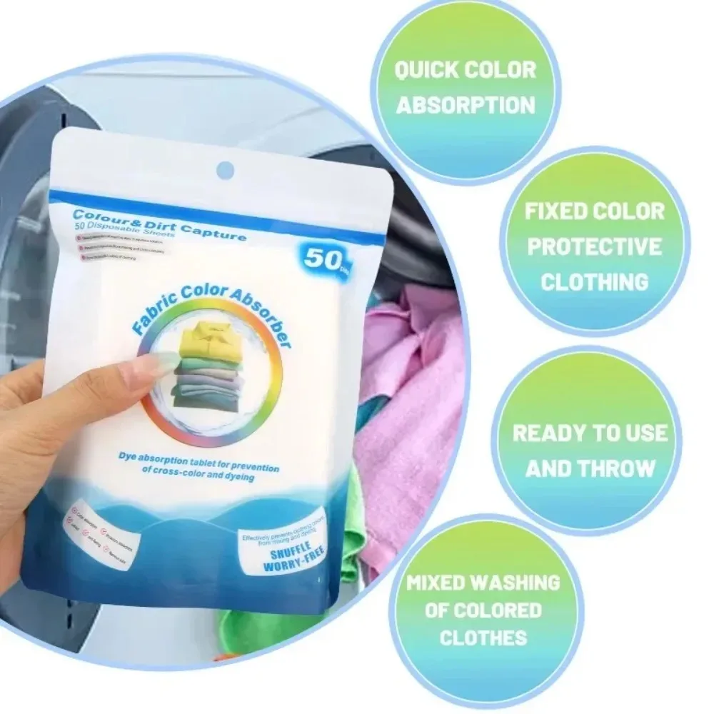 غسالة لون امتصاص ورقة الصباغة برهان صفائح الغسيل مكافحة تلطيخ الغسيل اللوحي اللون الماسك غير المنسوجة النسيج