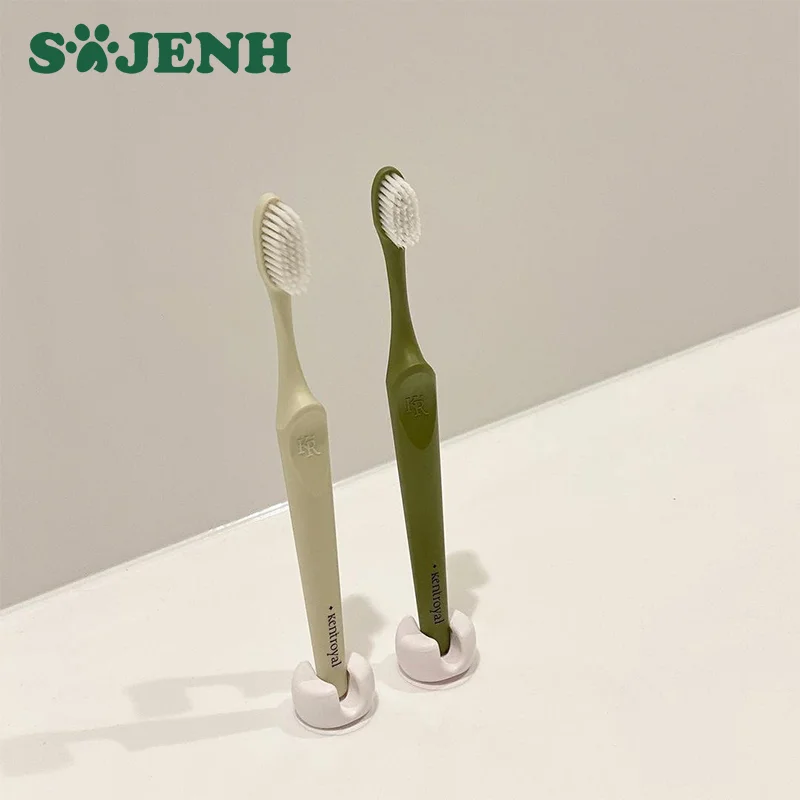 New Toothbrush Holder Wall 1/4Pcs Simple Cup With Suction Mounted Tooth Brush Storage Rack Bathroom Organizer Accessories