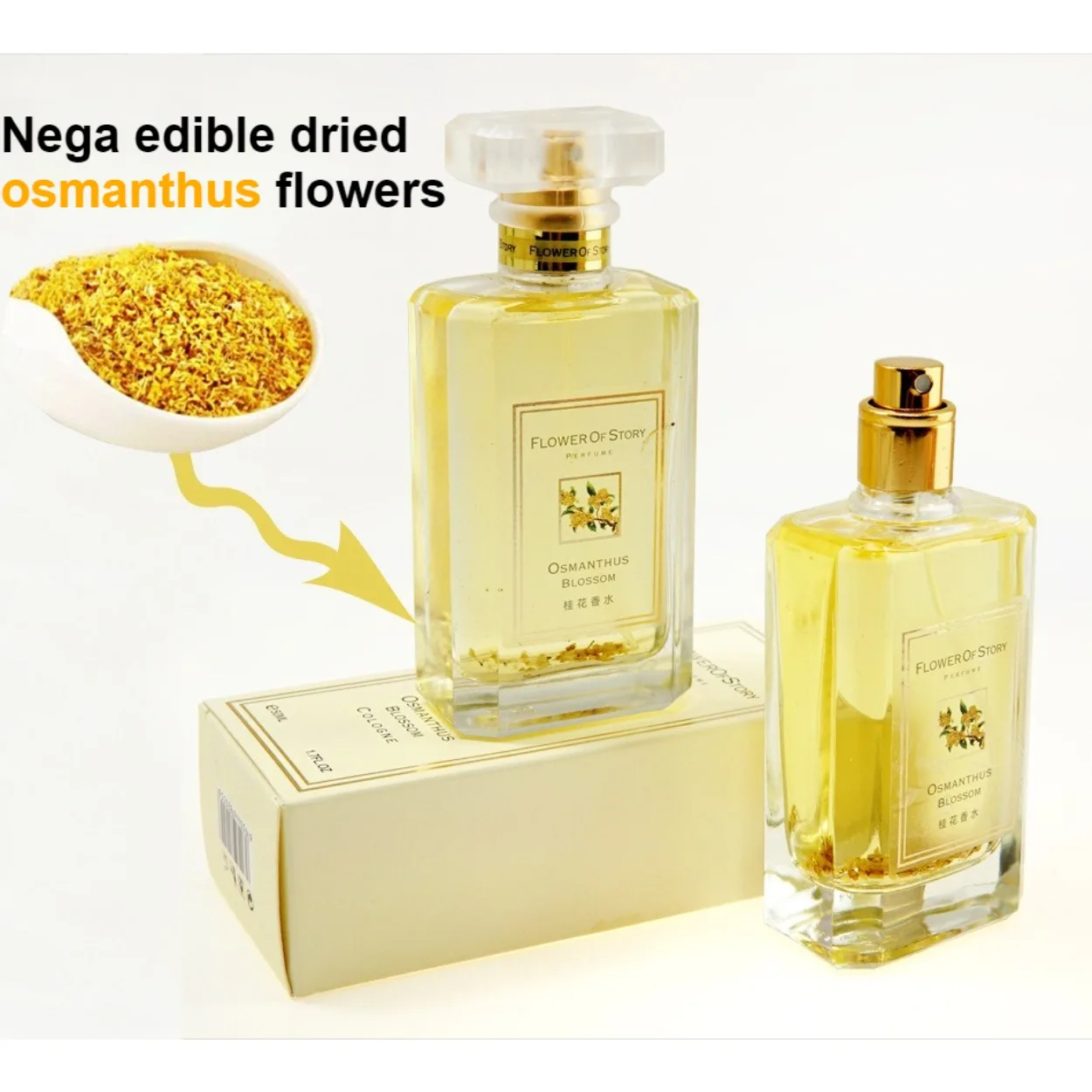 50ml Floral Summer Classic Osmanthus Perfume for Women: Long-Lasting Eau de Toilette—Natural and Fresh Scent for Students