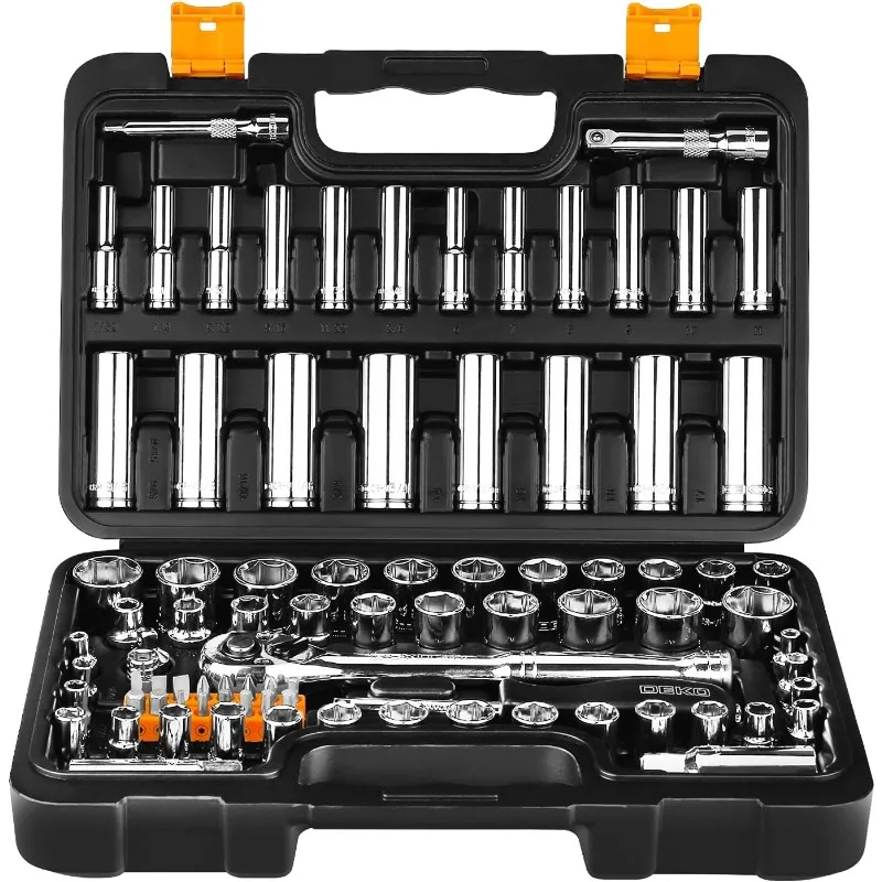 Socket Set, 85-Piece 1/4