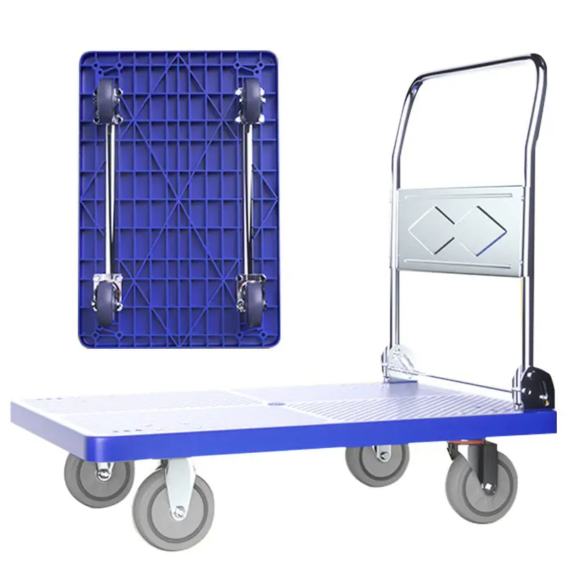 Factory Direct Sale Platform Hand Truck Simple Warehouse Transport Cart