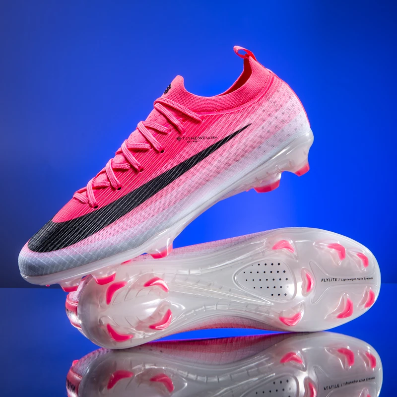 New Men Football Boots Outdoor High-quality Soccer Shoes Ultralight Indoor High Ankle Non-Slip Sports Shoes Futsal Non-Slip