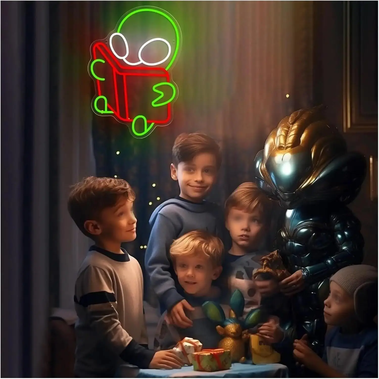 الغريبة النيون علامات قراءة كتاب ضوء النيون USB بالطاقة عكس الضوء للدراسة الفصول الدراسية الخيال العلمي تحت عنوان غرف ديكور الحفلات هدايا عيد الميلاد