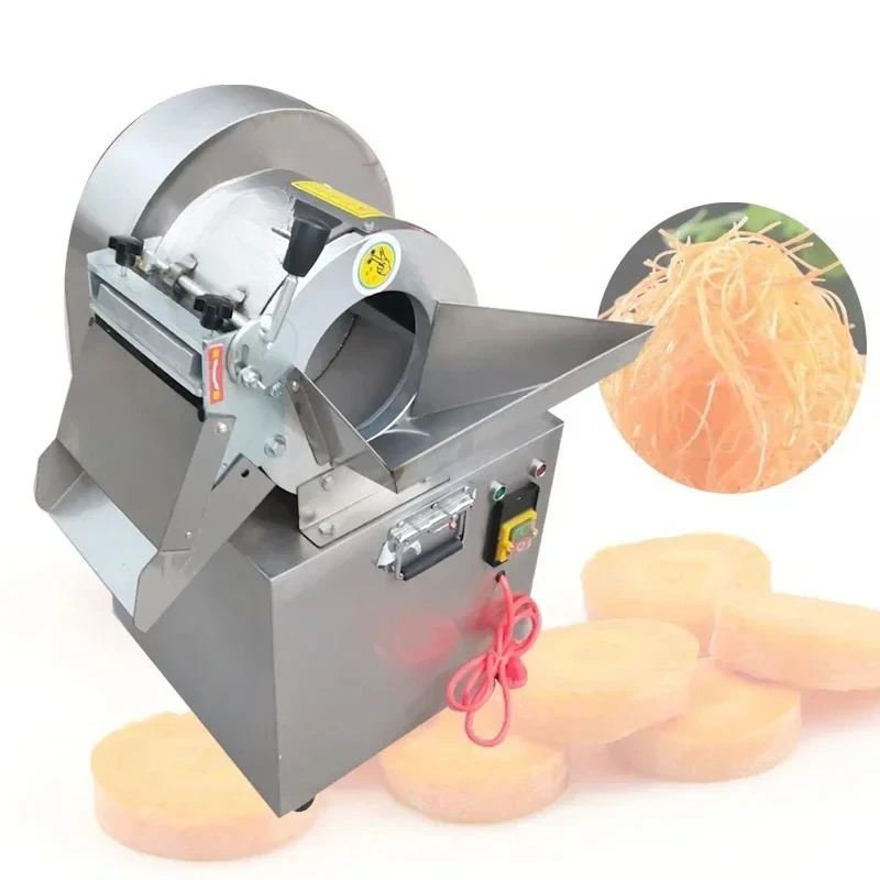 Lectric Vegetable Cutting Machine Shredded Cabbage Chilli Potato Onion Slicer Machine Commercial Automatic Vegetable Cutter