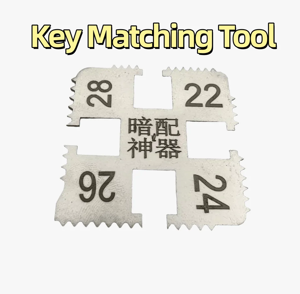 1/5pcs Concealed Wiring Tool Pitch Guide Marking Pitch Comparison for Lishi Key Cutter