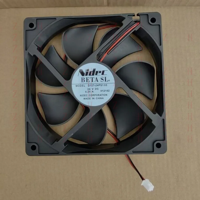 

XXZ for 1PC NIDEC D12T-24PS1 03 12025 24V 0.25A 12CM 2-wire Inverter Cooling Fan