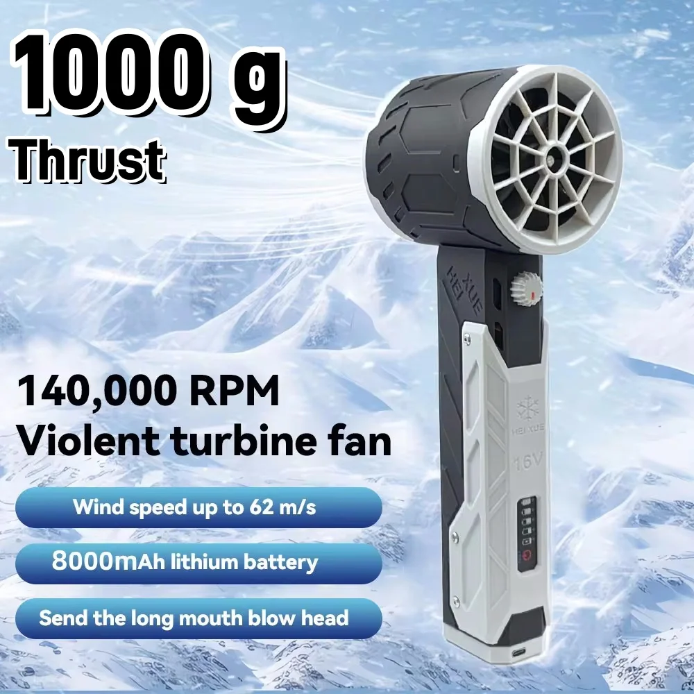 

Turbo Jet fan Portable fan 140000rpm Thrust 1000g for Car Dry Keyboard Computer Cleaning Bed Hair Dry High-Performance Blower