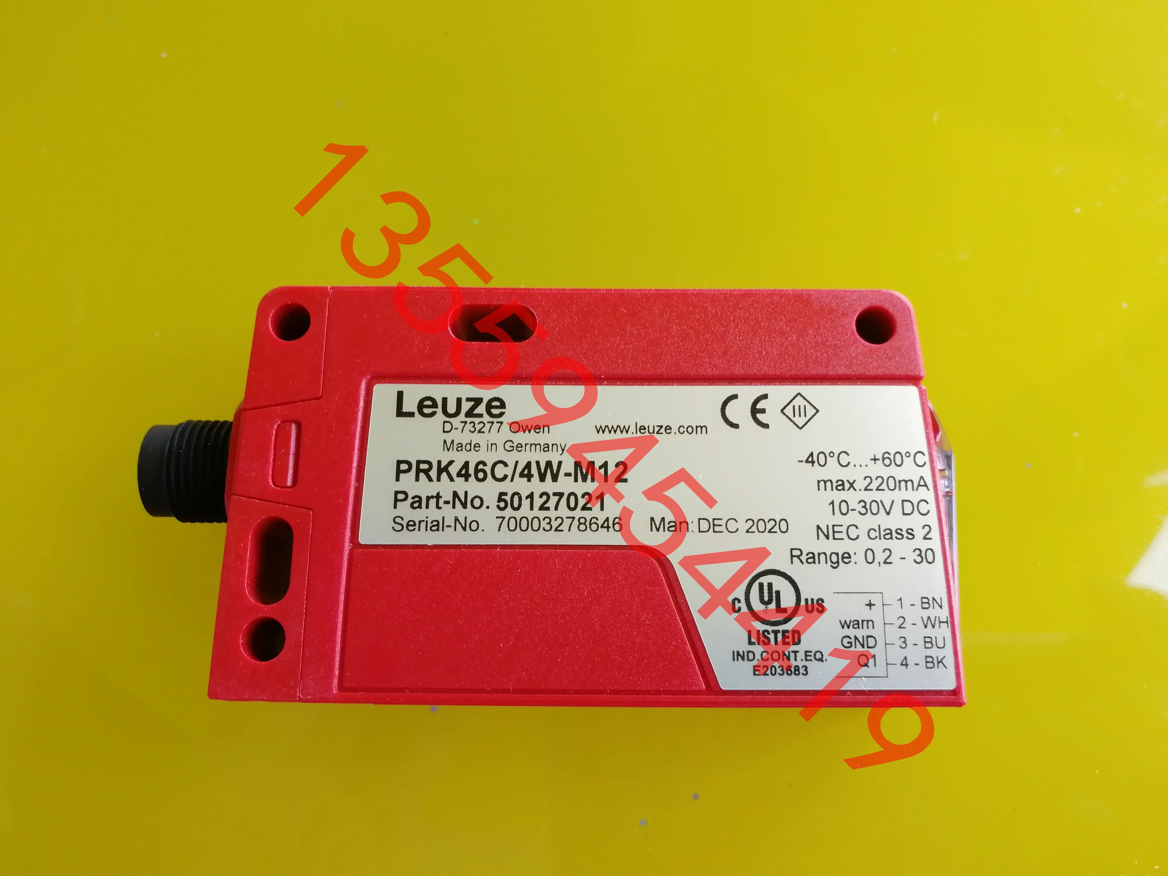 LEUZE Labor Easy Measurement Optoelectronic Sensor PRK46C/4W-M 12 Genuine Free Shipping Bargaining Order 50127021