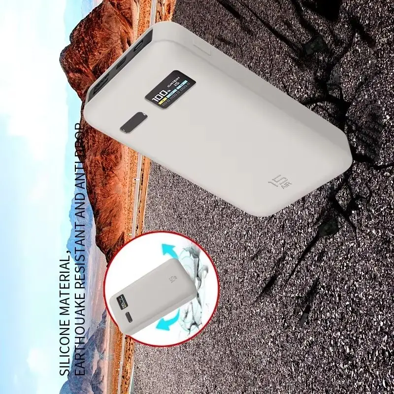 غطاء حماية واقٍ لهاتف CUKTECH 15 باور بانك هوائي بلون سادة مضاد للأوساخ ومضاد للصدمات والغبار مع حبل قصير #1