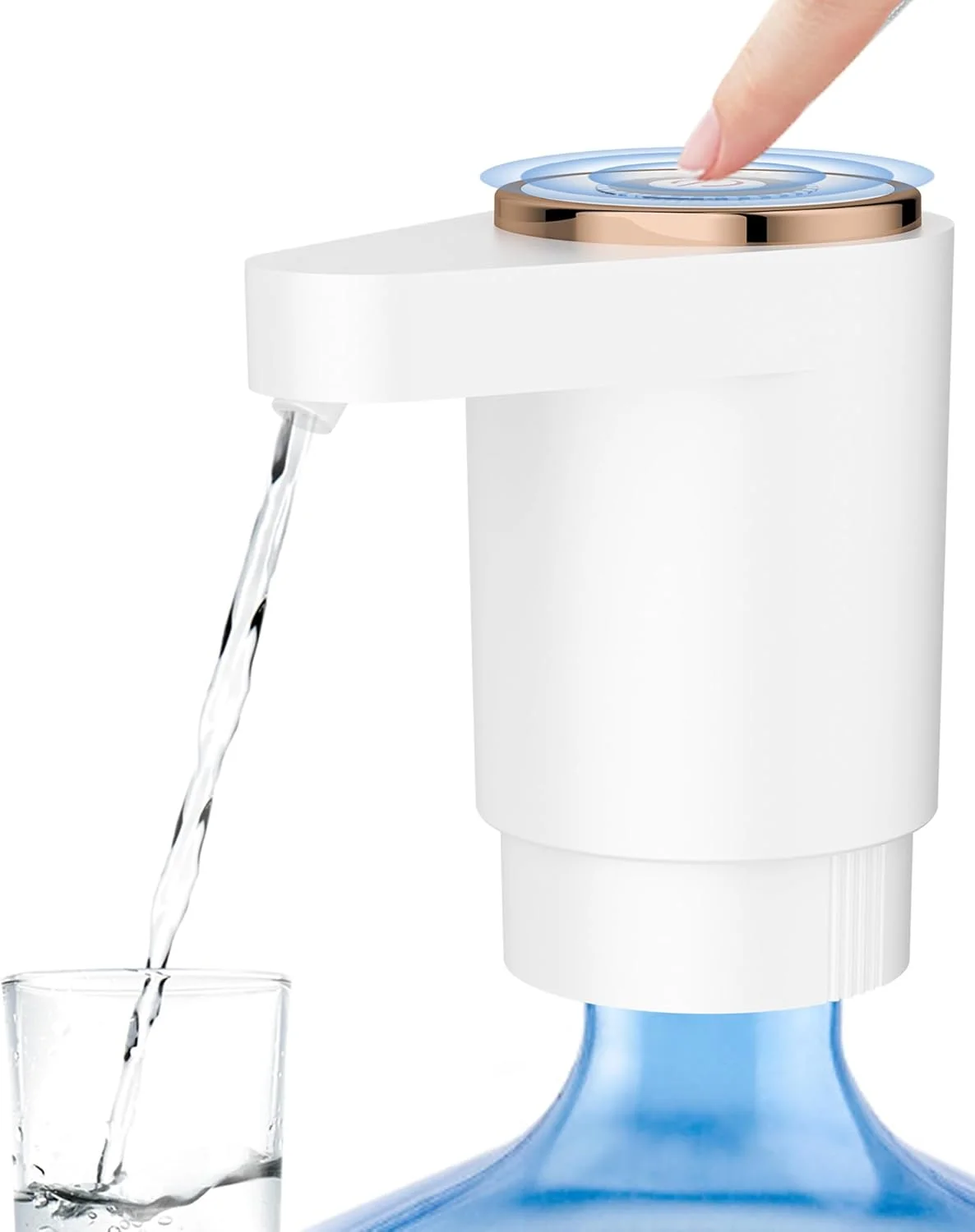 

Portable 5 gallon Water Dispenser with USB Charging Dual Motors Electric Pump Suitable for Home Office, and Outdoor Use