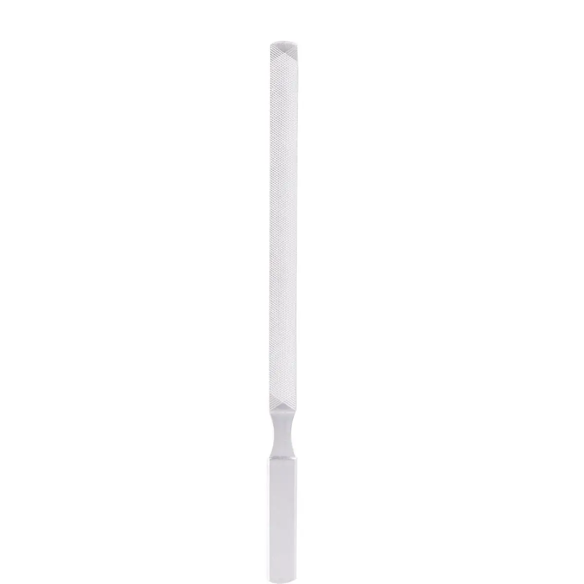 

Nail File Buffer Stainless Steel Durable Long Handle Manicure Tools Compact Metal Filing Smoother Nail Treatment