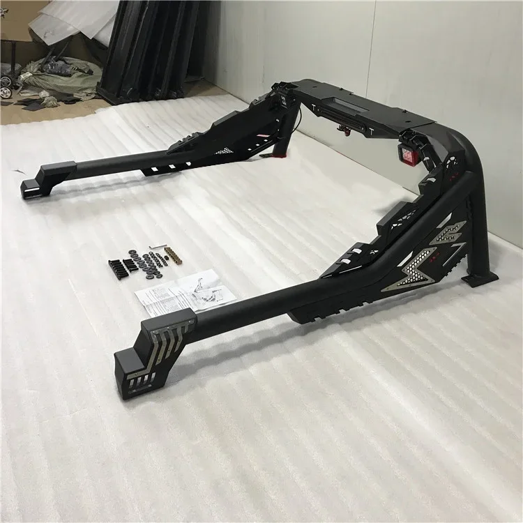 Popular Design 4X4 Pickup Truck Spare Parts Black Steel Roll Sport Roll Bar Fit Hilux Revo Ranger