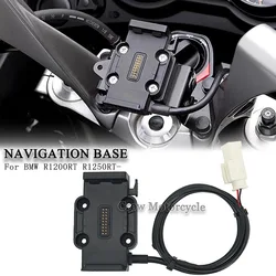 오토바이 GPS 전화 홀더 USB 및 무선 충전 탐색 브래킷 BMW R1200RT R1250RT R 1200 1250 RT 용 기본 무손실 포트