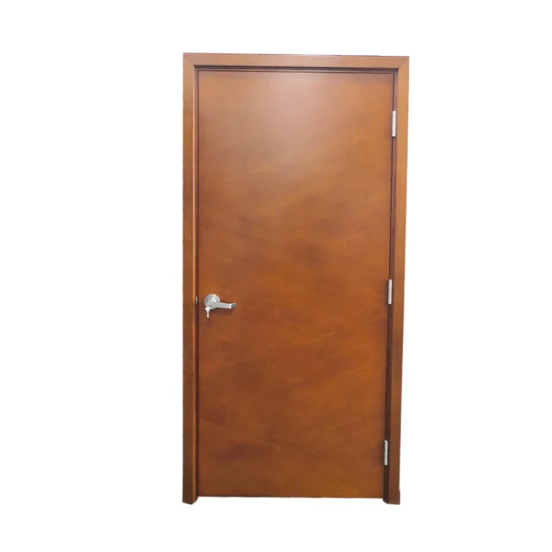 Factory wholesale popular hotel fireproof interior wood door for houses interior wooden fire rated doors with UL WH approve