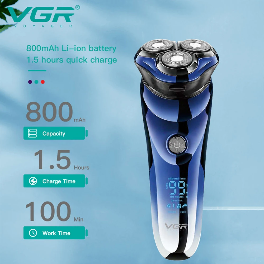 Rechargeable Electric Razor Shaving Machine For Men Shaver Electric Shaver Beard Razor Wet-Dry Use Beard Trimmer Hair Trimmer