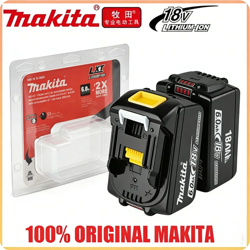 

Genuine 6AH makita BL1860 18V Battery Power Tools Li-ion Replacement LXT BL1850 BL1840 for 18V Screwdriver with BMS TPCELL 18V
