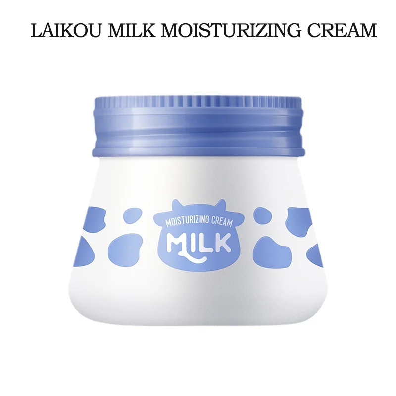 Crema hidratante de leche Laikou, crema facial de hidratación profunda con proteína de leche, ácido hialurónico, nutritiva y iluminadora, loción 55g