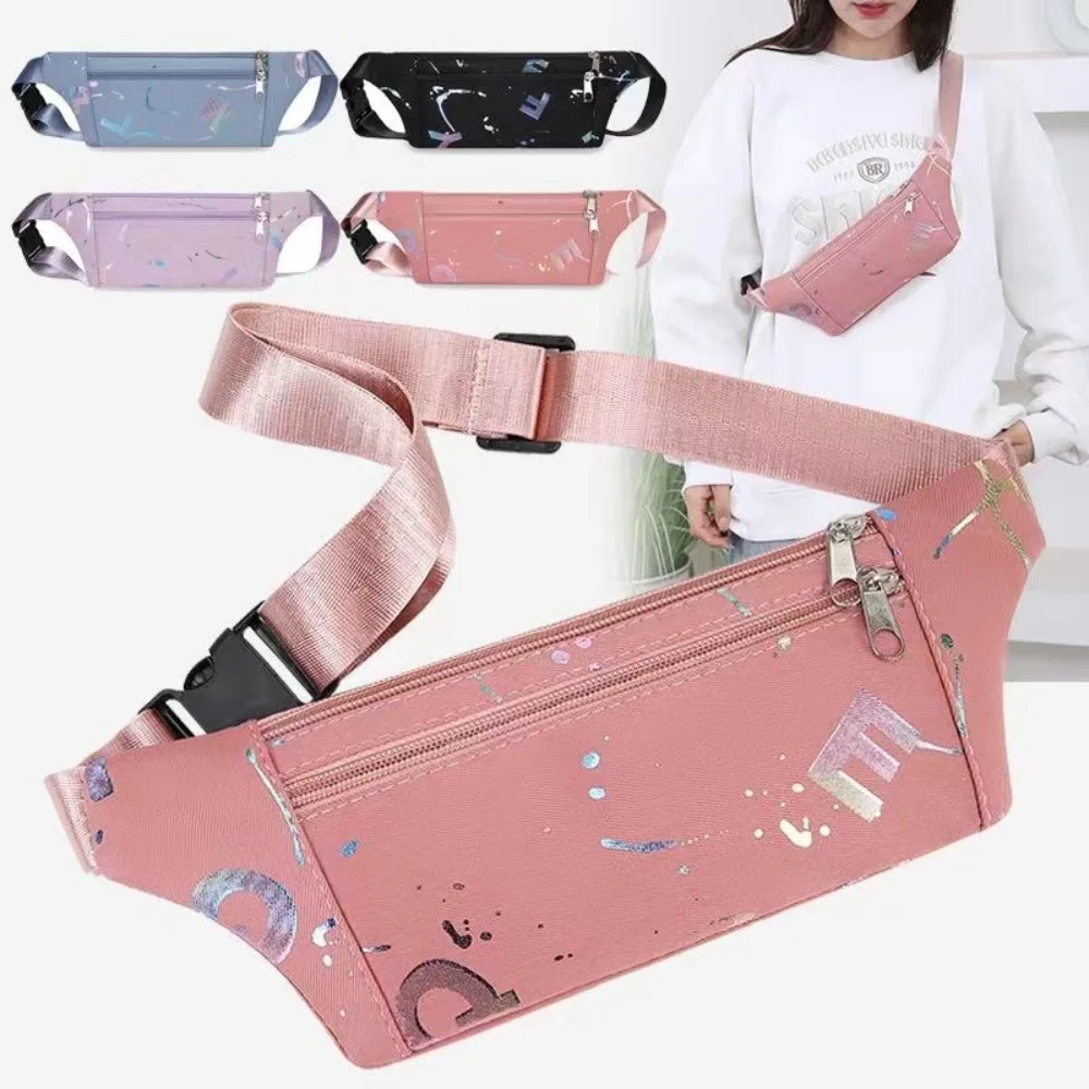 Nylon Waist Bag Fashion Wear-resistant Multifunctional Sport Backpack Large Capacity Chest Crossbody Bag Women