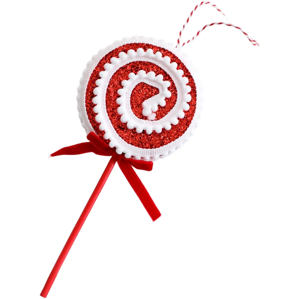 

Festive Lollipop Ornament Decoration with Classic Striped Pattern for Christmas For Tree Hanging and Seasonal Holiday Display