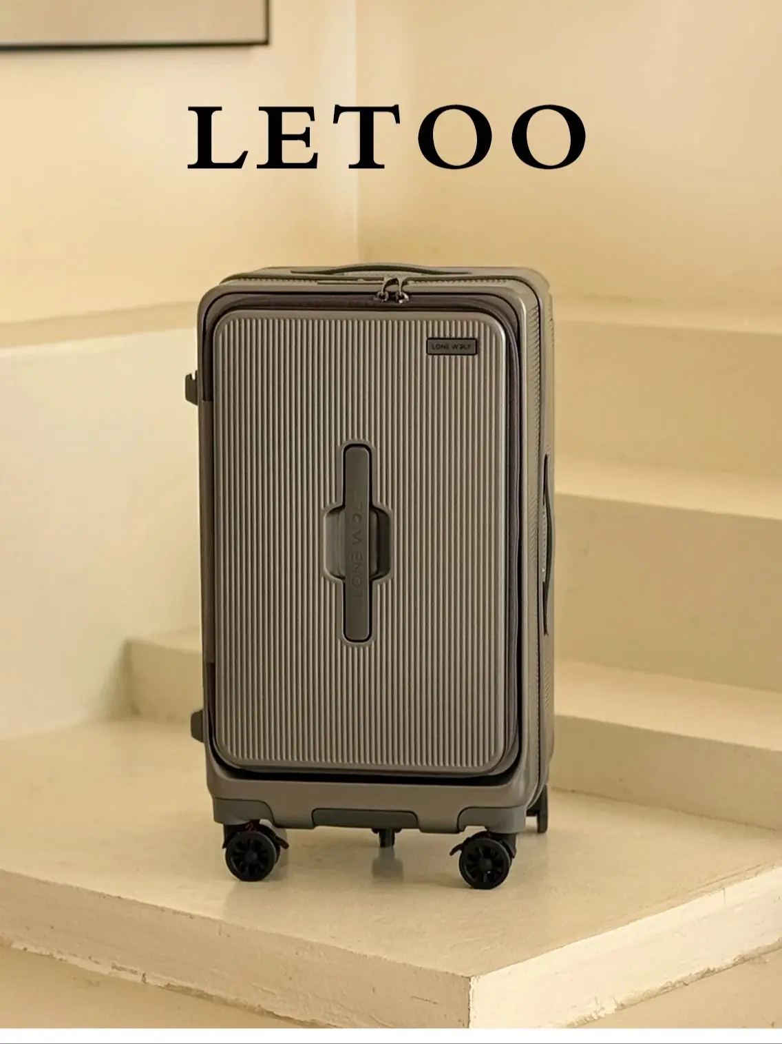 2025 Bagagli con apertura frontale. Valigia con rotelle antigoccia da 26 pollici, bagaglio a mano da 20 pollici, valigia combinata, viaggio da 24 pollici b