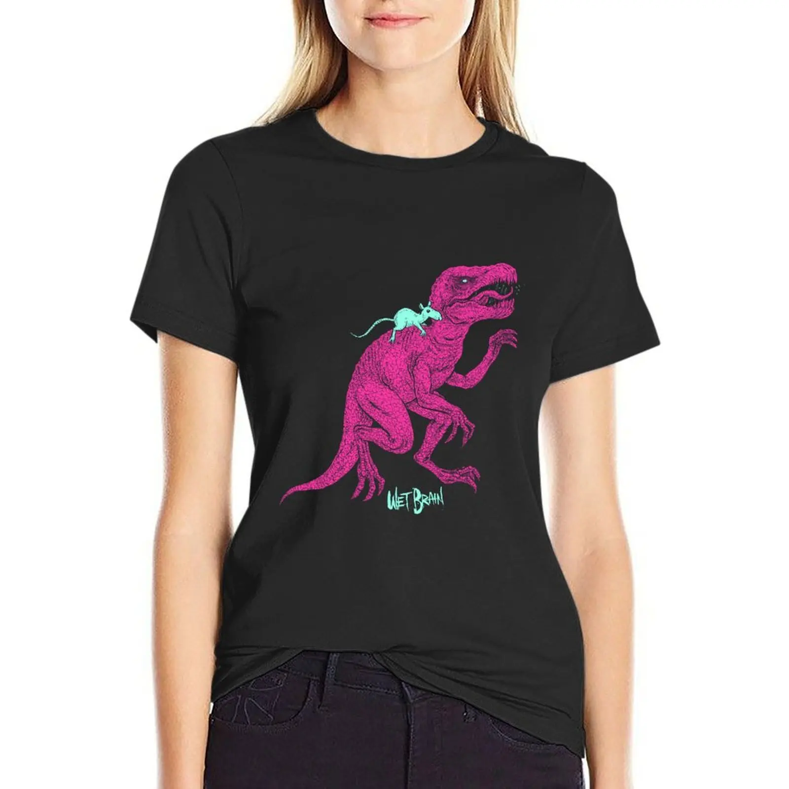 Wet Dino T-Shirt summer top graphics lady clothes workout shirts for Women