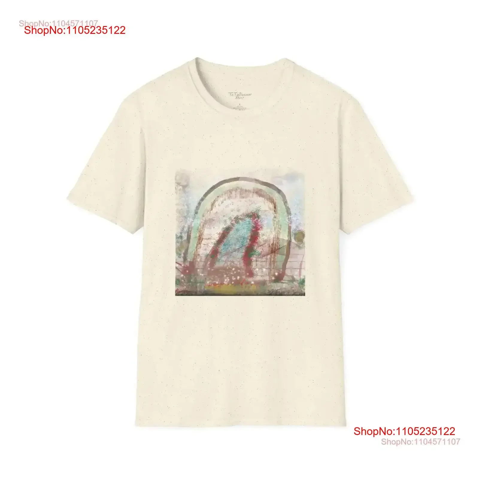 

World Inside the Gates Illustrated T Shirt Fantasy Theme Top Softstyle Gatekeeper vintage Washed designer clothes Comfortable